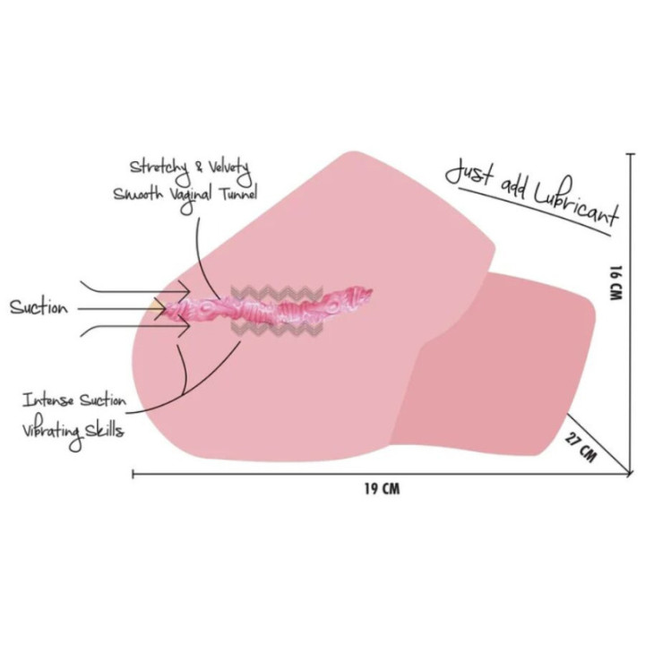 HIDDEN DESIRE - JUICY SUCKING PUSSY TORSO MASTURBADOR FEMININO 4 KG