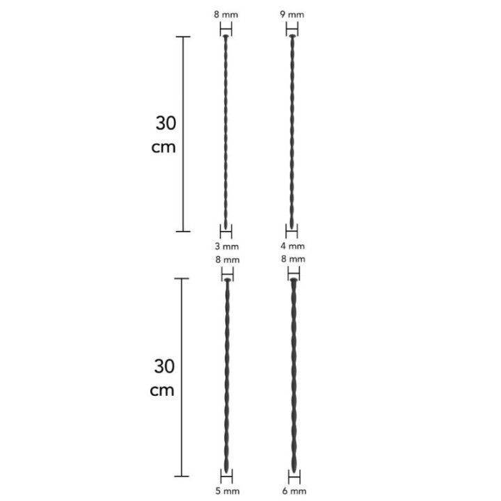 HIDDEN DESIRE - EXTREME STARTER CONJUNTO DE DILATADORES URETRAIS 4 UNIDADES