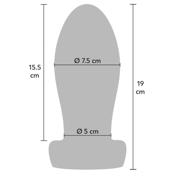 HIDDEN DESIRE - EXTREME HEAVY STRETCHER PLUG ANAL XL