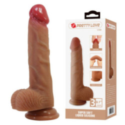 PRETTY LOVE - LISLE DILDO REALISTA COM VENTOSA 20,6 CM -Ø- 4,2 CM