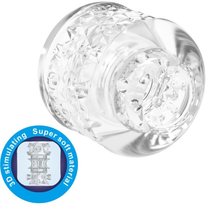 PRETTY LOVE - CRYSTLE MASTURBADOR DE ENTRADA DUPLA