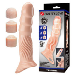 PRETTY LOVE - CAPA PENIANA TEXTURIZADA COM EXTENSORES