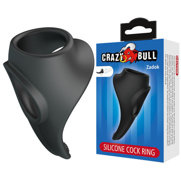 CRAZY BULL - ZADOK ANEL ERGONÔMICO COM ESTIMULADOR PERINEAL