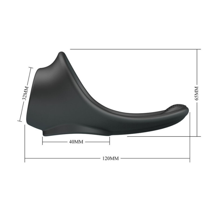 CRAZY BULL - ZADOK ANEL ERGONÔMICO COM ESTIMULADOR PERINEAL