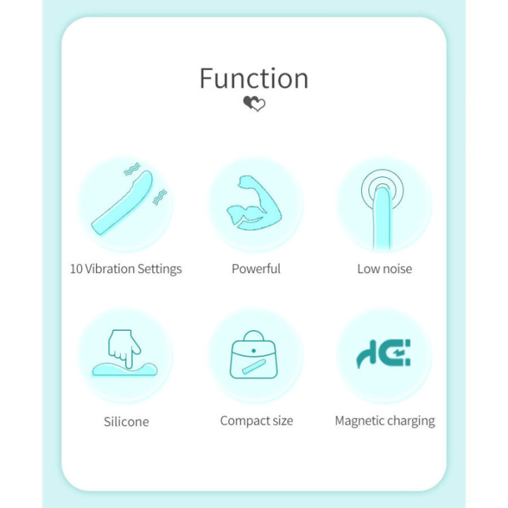 PRETTY LOVE - RYLAN VIBRADOR AZUL PARA PONTO G