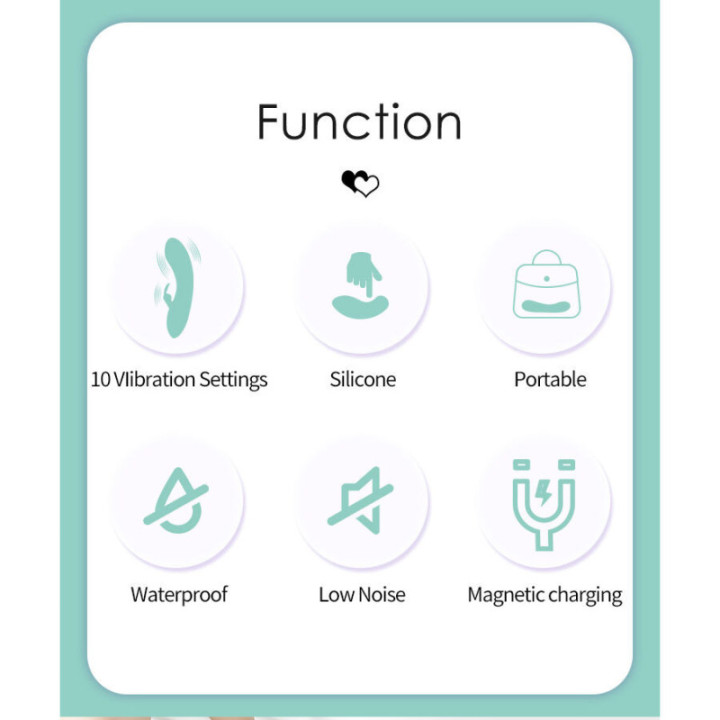 PRETTY LOVE - DJ STICK VIBRADOR G-SPOT TURQUESA