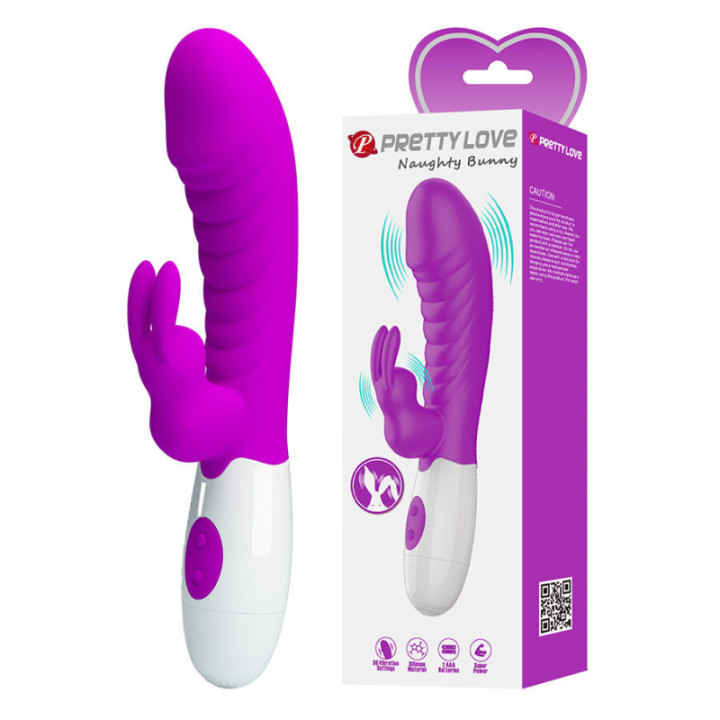 PRETTY LOVE - NAUGHTY VIBRADOR ROXO BUNNY