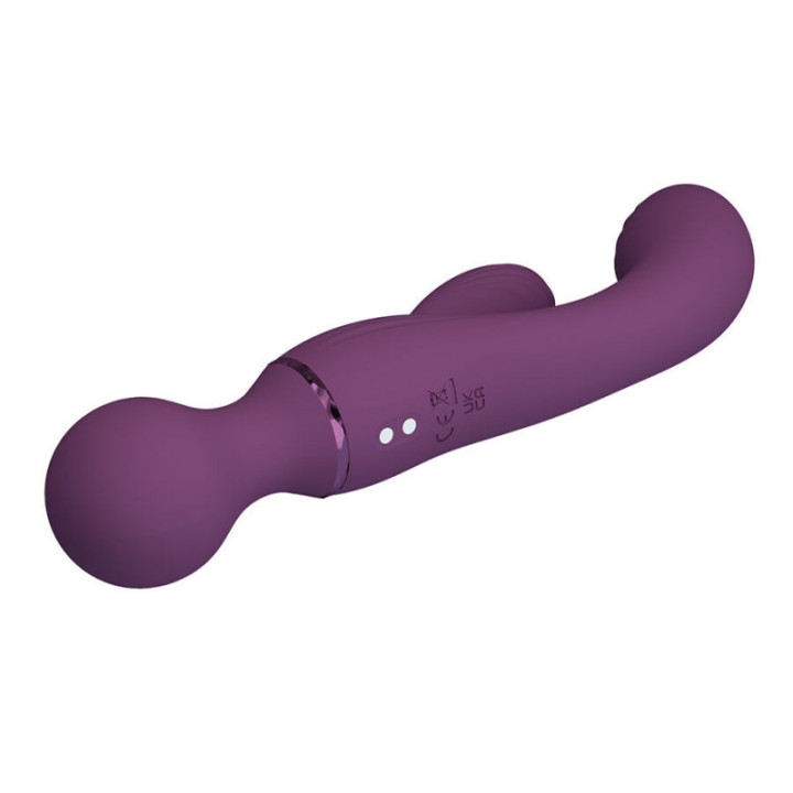 PRETTY LOVE - VIBRADOR ROXO PARA PONTO G. VERSÁTIL E COMPLETO
