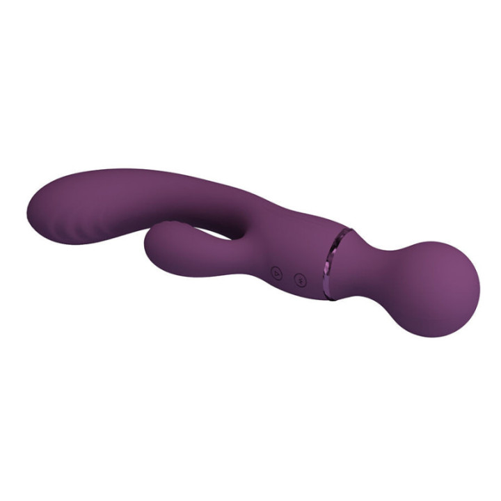 PRETTY LOVE - VIBRADOR ROXO PARA PONTO G. VERSÁTIL E COMPLETO
