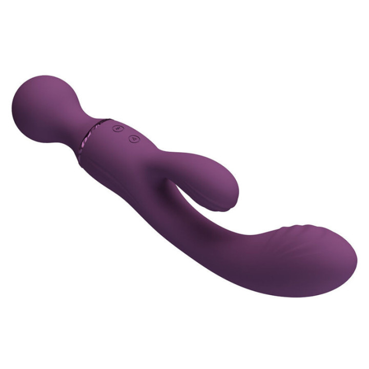 PRETTY LOVE - VIBRADOR ROXO PARA PONTO G. VERSÁTIL E COMPLETO
