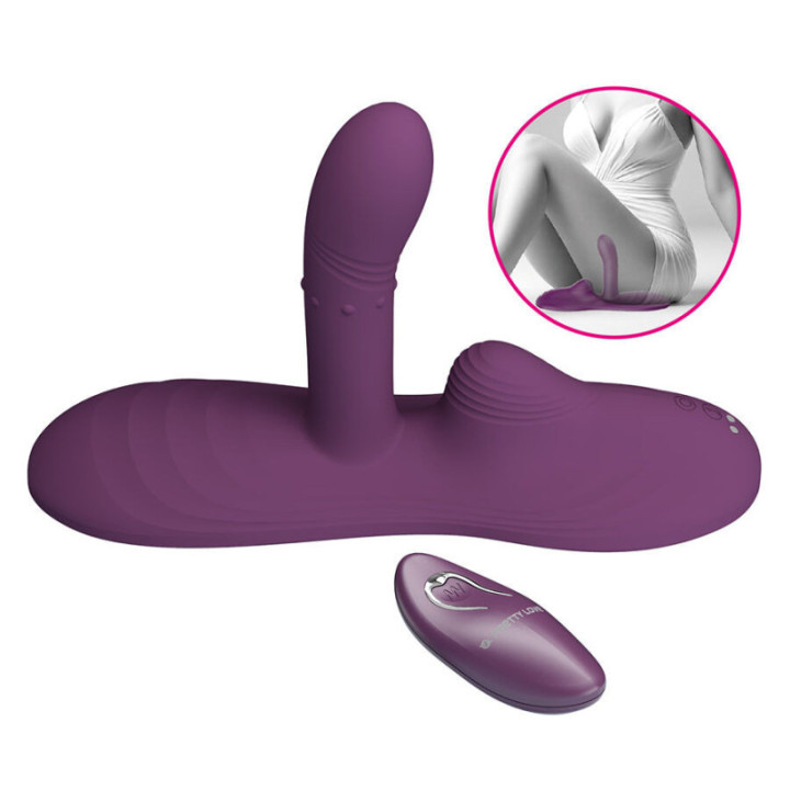 PRETTY LOVE - LUKA VIBRADOR DE SENTADO COM EFEITO DE CALOR E CONTROLE REMOTO