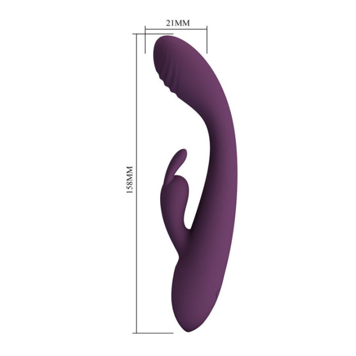 PRETTY LOVE - EMMA VIBRADOR ROXO RABBIT COM ESTIMULADOR