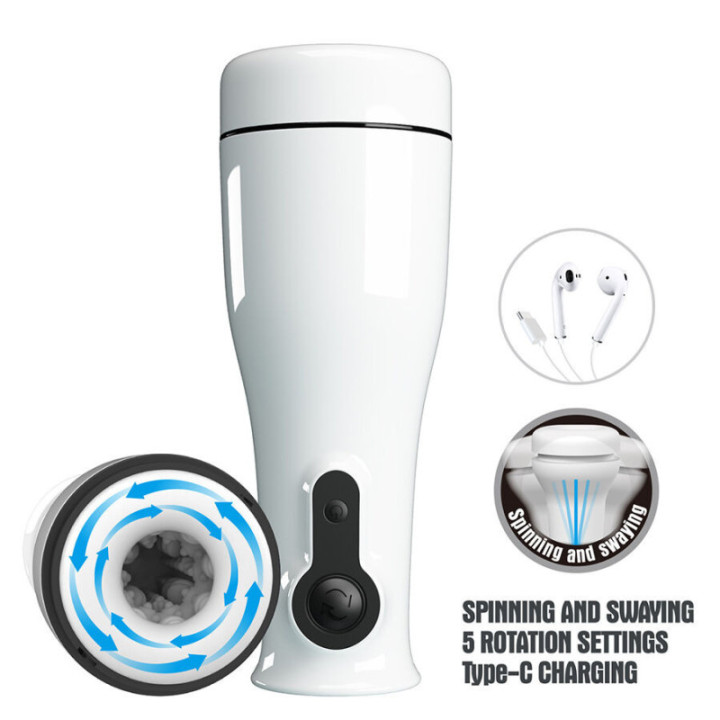 PRETTY LOVE - SABRINA MASTURBADOR MASCULINO GIRATÓRIO E BALANÇANTE