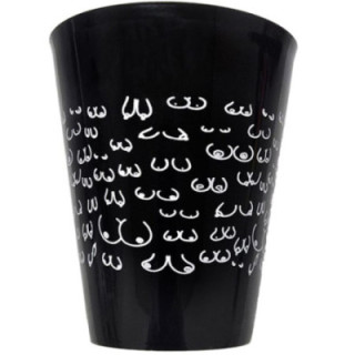 DIABLO PICANTE - COPO PRETO 500 ML COM SEIOS BRANCOS