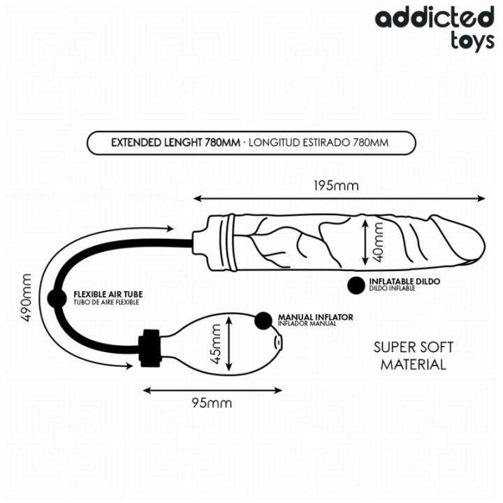 ADDICTED TOYS - DILDO INFLABLE MODELO 2