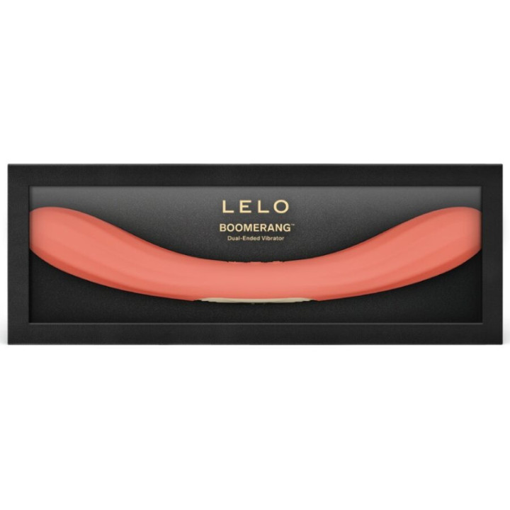 LELO - BOOMERANG VIBRADOR DE PONTA DUPLA VERMELHO CORAL