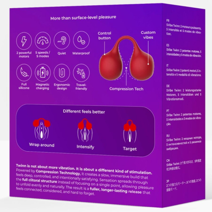 SNAIL VIBE - TWINN VIBRADOR DE DEDO CHERRY