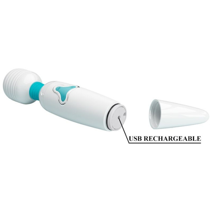PRETTY LOVE - VIBRADOR CLOUD WAND 7 VIBRAÇÕES BRANCO