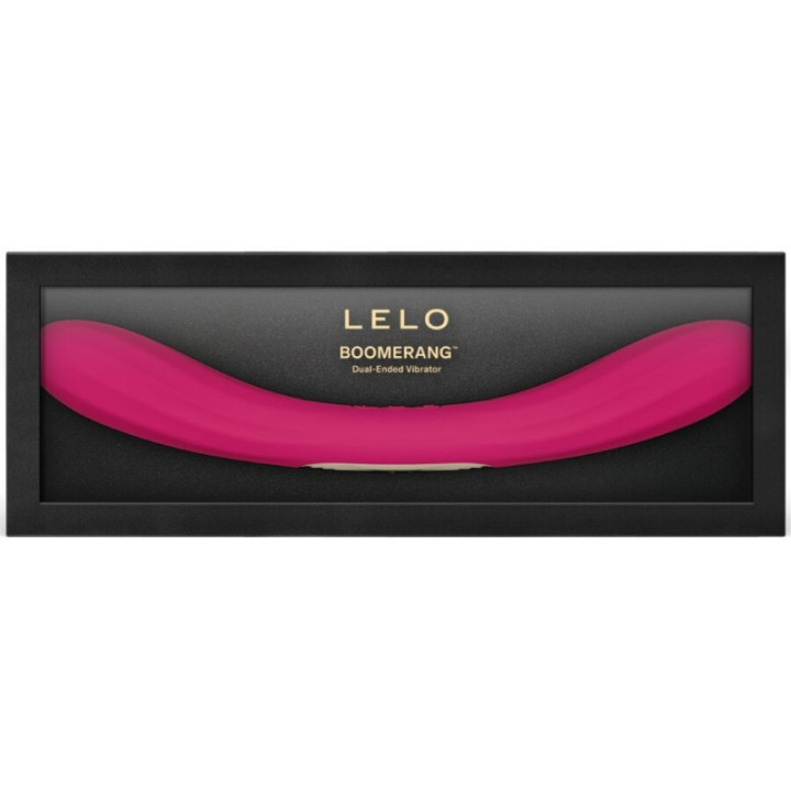 LELO - BOOMERANG VIBRADOR DE PONTA DUPLA CEREJA