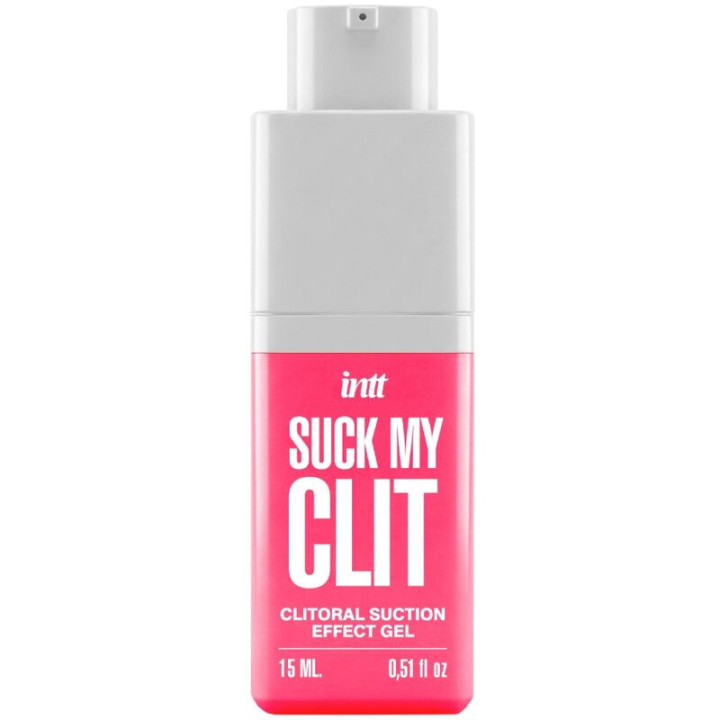 INTT - SUCK MY CLIT GEL COM EFEITO DE SUCÇÃO MORANGO SILVESTRE 15 ML