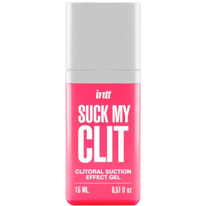 INTT - SUCK MY CLIT GEL COM EFEITO DE SUCÇÃO MORANGO SILVESTRE 15 ML
