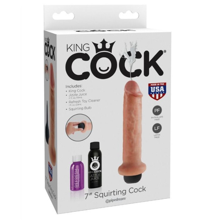 KING COCK - 17.8 CM DILDO GOZANDO