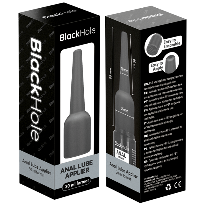 BLACK HOLE - APLICADOR DE LUBRIFICANTE ANAL TAMANHO P 30 ML