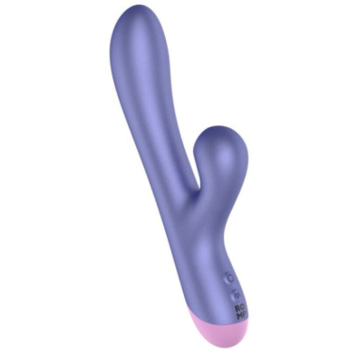 ROMP - PULSE RABBIT VIBRADOR DUPLO PARA PONTO G AZUL ELÉTRICO