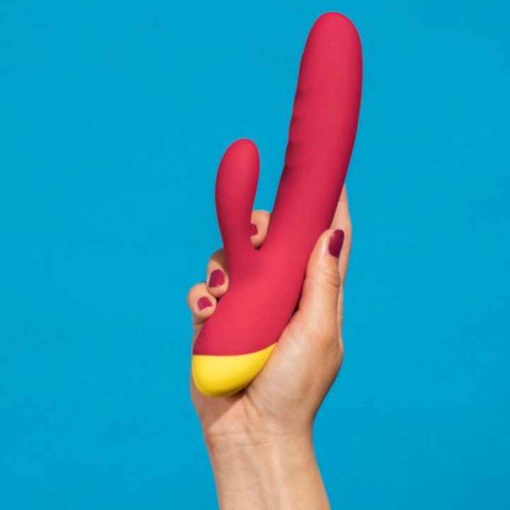 ROMP - JAZZ VIBRADOR COELHO RECARREGÁVEL VERMELHO