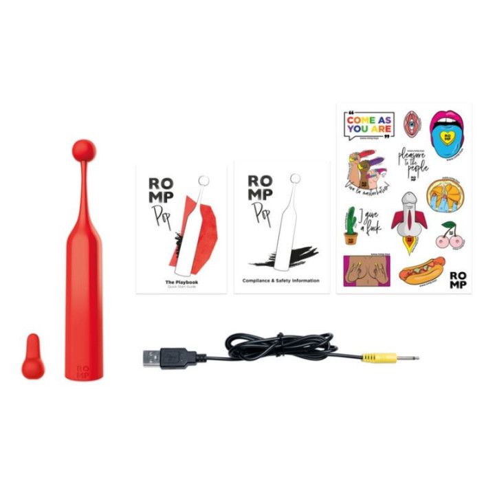 ROMP - POP ESTIMULADOR CLITORIAL DE ALTA FREQUÊNCIA VERMELHO