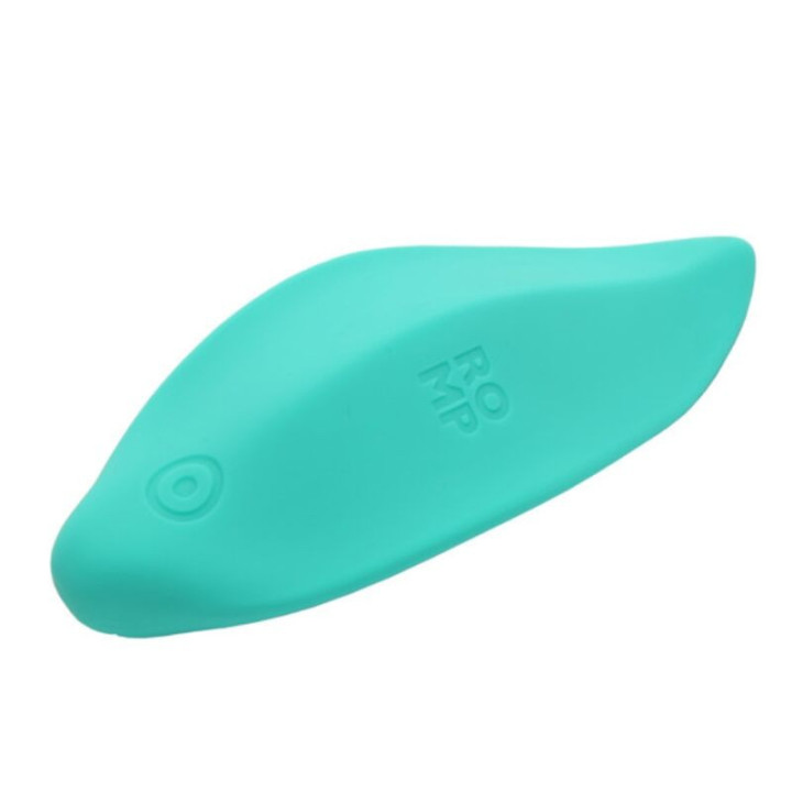 ROMP - VIBRADOR DE ONDAS. ESTIMULADOR CLITORIANO. FORMATO ERGONÔMICO. VERDE-ÁGUA