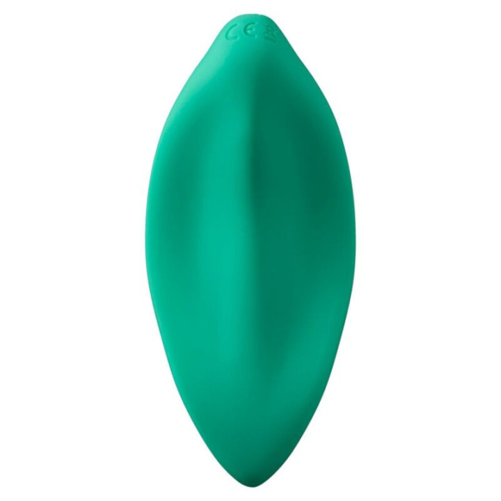 ROMP - VIBRADOR DE ONDAS. ESTIMULADOR CLITORIANO. FORMATO ERGONÔMICO. VERDE-ÁGUA