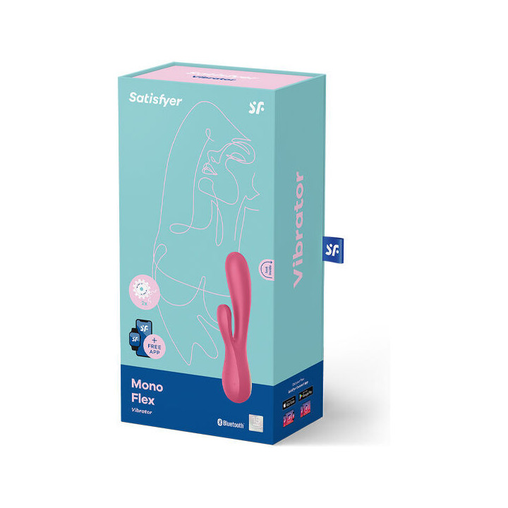 SATISFYER - MONO FLEX VERMELHO COM APLICATIVO