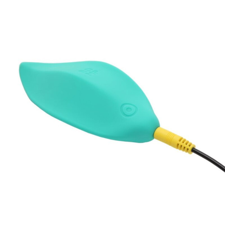 ROMP - VIBRADOR DE ONDAS. ESTIMULADOR CLITORIANO. FORMATO ERGONÔMICO. VERDE-ÁGUA