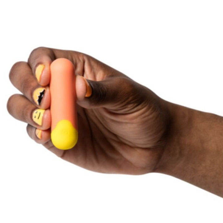 ROMP - RIOT MULTIFUNCIONAL VIBRATÓRIO BULLET LARANJA + AMARELO