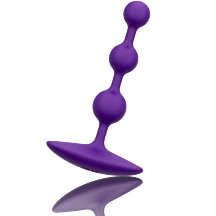 ROMP - AMP CONTAS ANAL DE SILICONE FLEXÍVEIS ROXAS 12.5 CM ROXAS