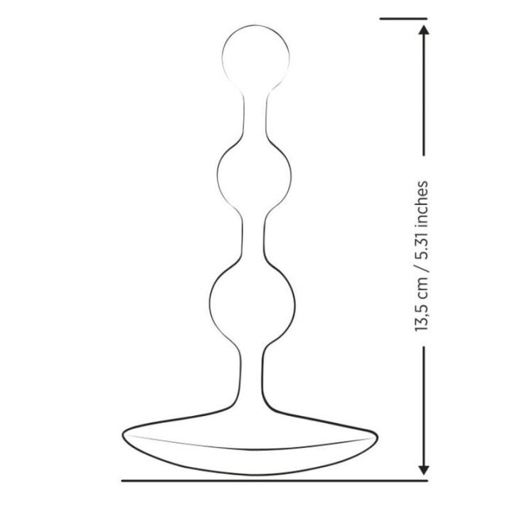 ROMP - AMP CONTAS ANAL DE SILICONE FLEXÍVEIS ROXAS 12.5 CM ROXAS