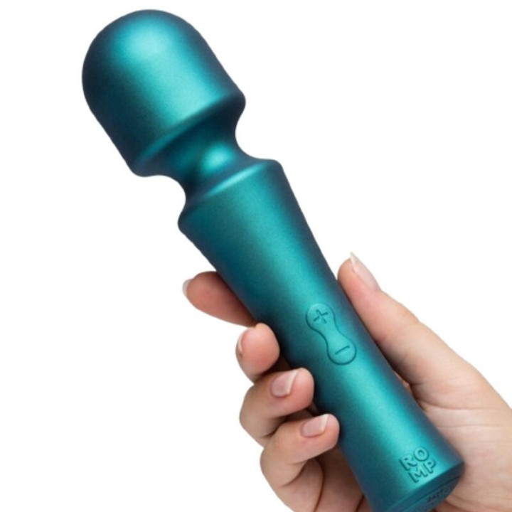 ROMP - PRESTO MINI WAND VIBRATOR COM CABEÇA FLEXÍVEL VERDE