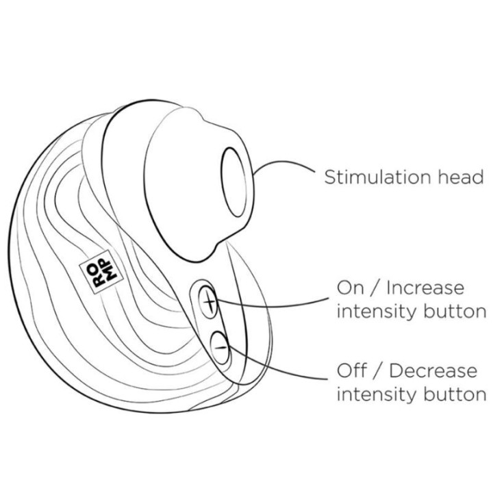ROMP - SPIN CLITORAL SUCTION ANTITUDE COM ABERTURA E FECHAMENTO ROTATIVOS