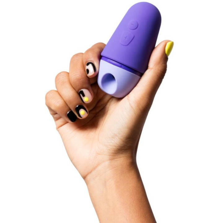 ROMP - FREE X Estimulador Clitoriano com Tampa. 10 Níveis. Recarregável. Roxo