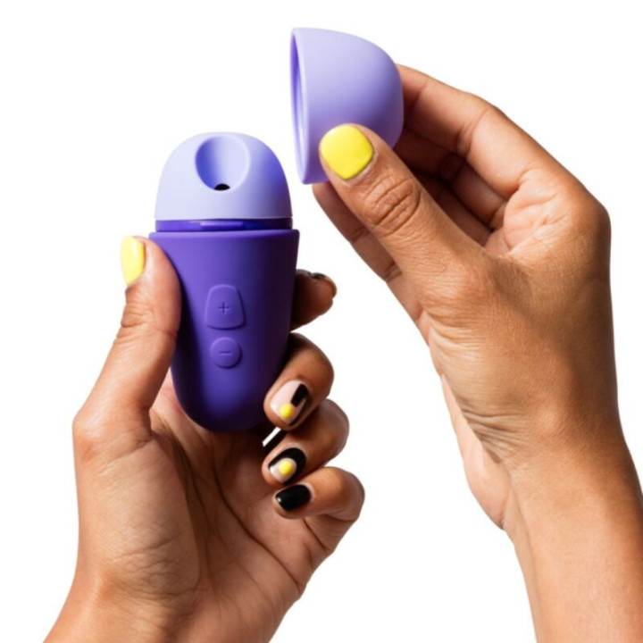 ROMP - FREE X Estimulador Clitoriano com Tampa. 10 Níveis. Recarregável. Roxo