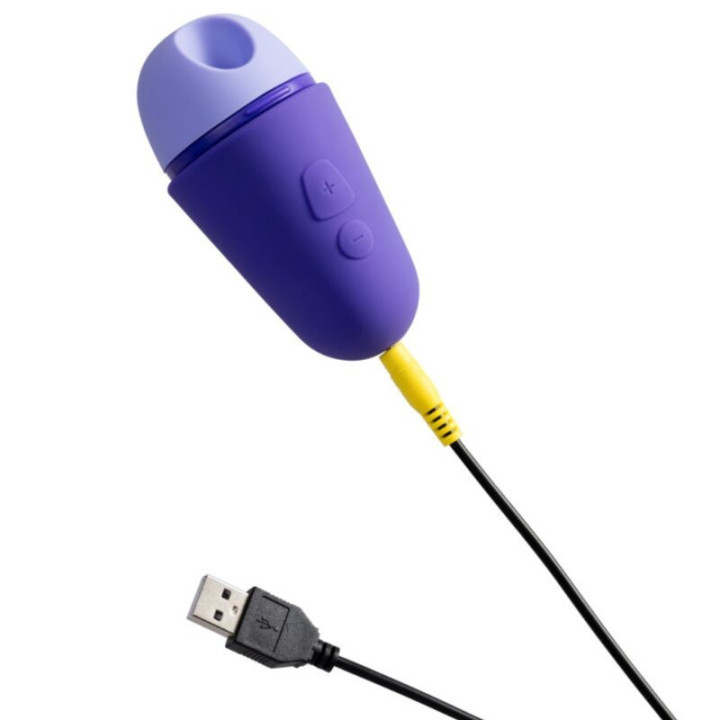 ROMP - FREE X Estimulador Clitoriano com Tampa. 10 Níveis. Recarregável. Roxo
