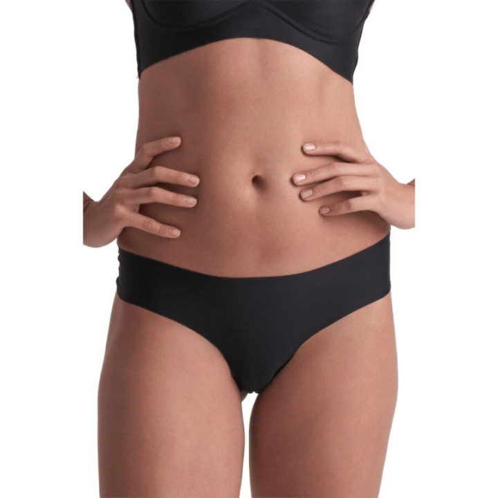 BYE-BRA - PACK 2 TANGAS INVISIBLES BEIGE Y NEGRO TALLA XXL