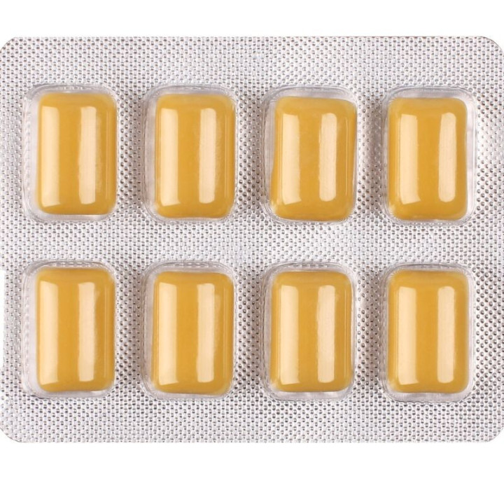 WUG ON - GOMA DE GUARANA FUNCIONAL COM CAFEÍNA. SABOR HORTELÃ E BAUNILHA. CARTELA COM 8 UNIDADES
