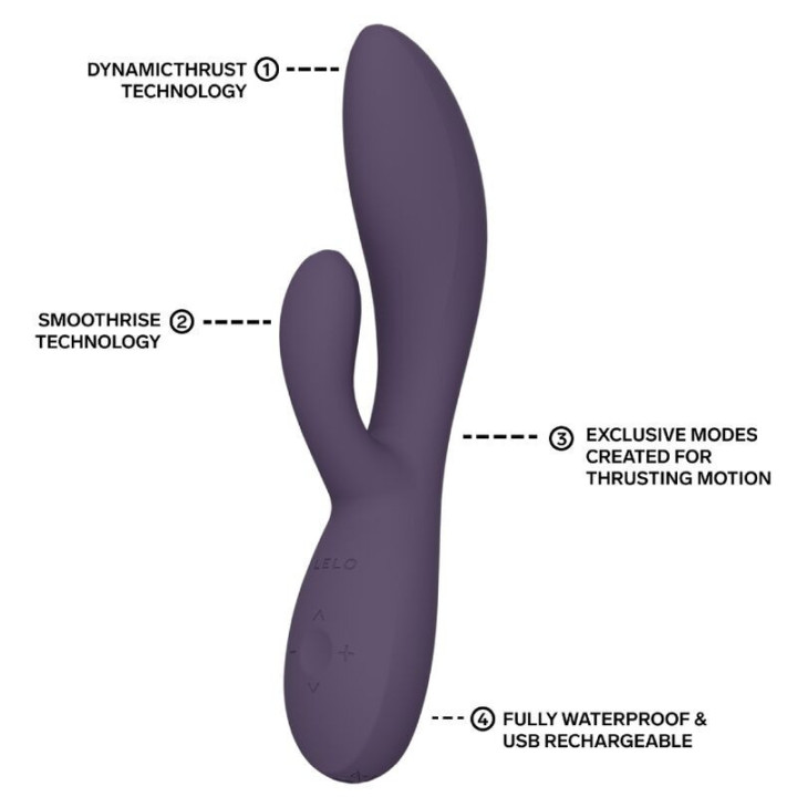 LELO - INA THRUST RABBIT VIBRADOR DE EMPURRA ROXO