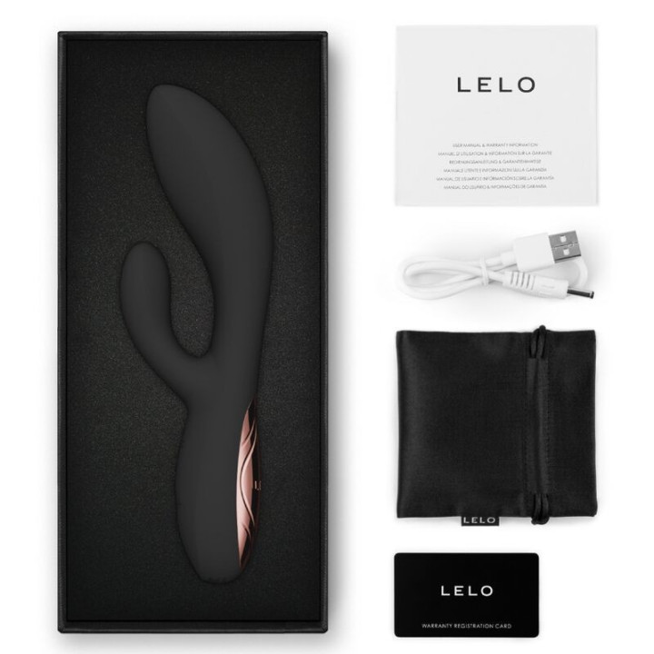 LELO - INA THRUST RABBIT VIBRADOR DE EMPURRAÇÃO PRETO