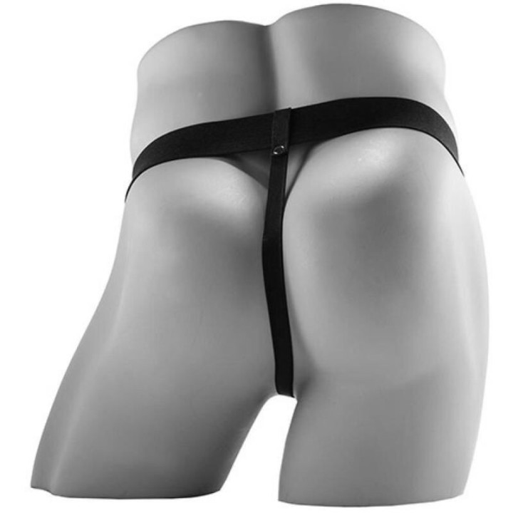 FETISH FANTASY SERIES  - STRAP-ON VIBRATÓRIO REALISTA COM BOLAS 17.8 CM