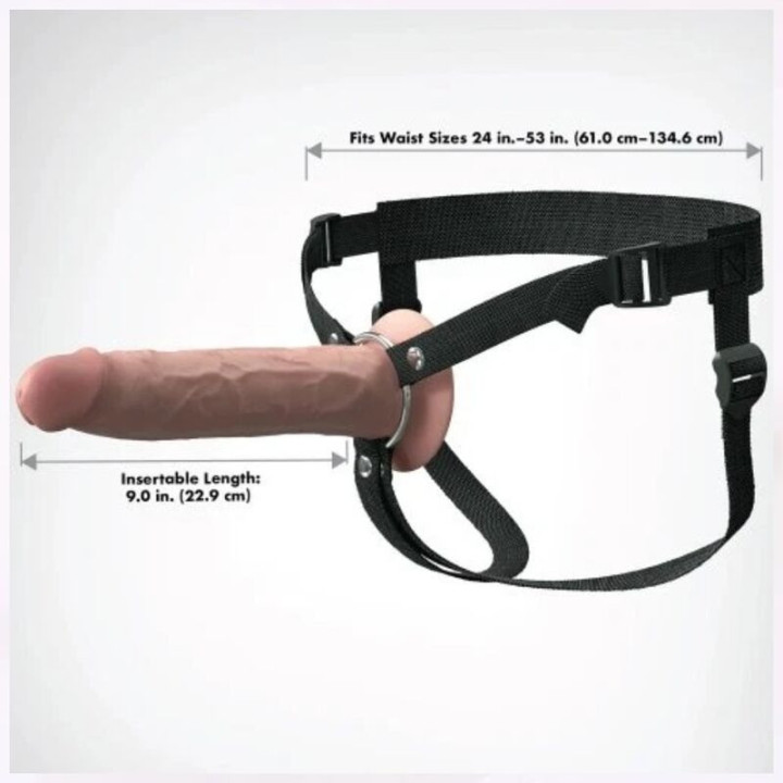 FANTASY X-TENSIONS - ELITE REALISTIC HOLLOW STRAP-ON 24.1 CM