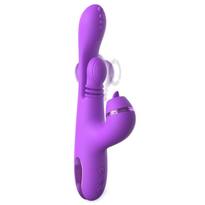 FANTASY FOR HER - VIBRADOR COELHO INTIMOTION PULSE PRO VIBE ROXO