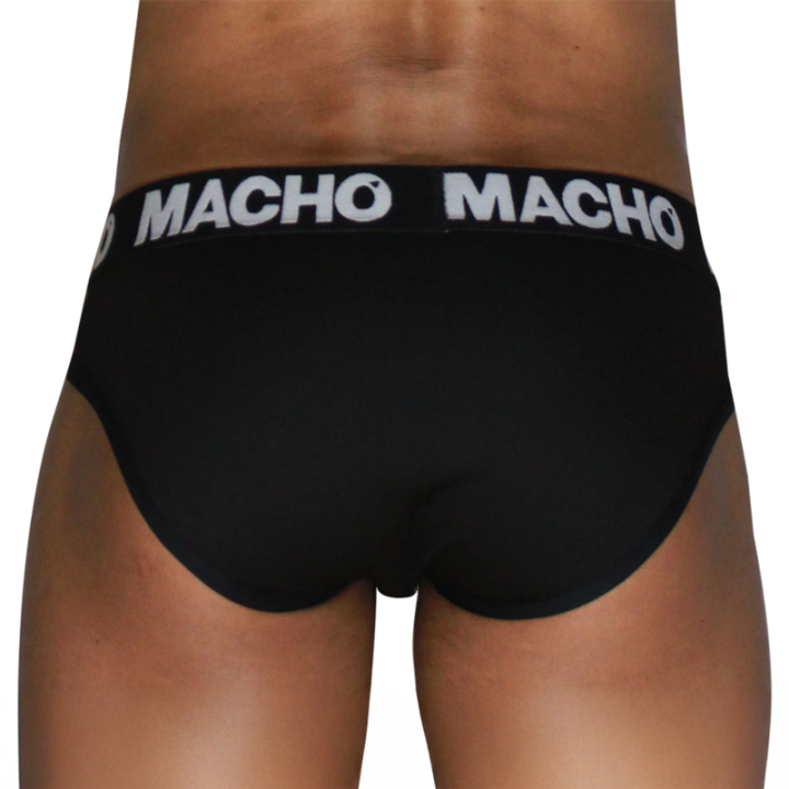 MACHO - MCH007 SLIP CLÁSSICO PRETO + PRETO S